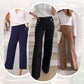 💜 LAST DAY PROMOTION - 50%OFF 💜 High Stretch Tummy Control Button Wide Leg Pants