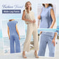 💜 LAST DAY PROMOTION - 50%OFF 💜 Women's Casual Sleeveless Top & Wide-Leg Pants Set