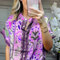 💜 LAST DAY PROMOTION - 50%OFF 💜Women's Printed Top & Wide Leg Pants 2-Piece Set