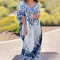 💜 LAST DAY PROMOTION - 50%OFF 💜 Women's Loose V-Neck Asymmetrical Dress