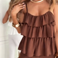 💜 LAST DAY PROMOTION - 50%OFF 💜 Sleeveless Layered Ruffle Detail Jumpsuit