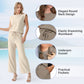 💜 LAST DAY PROMOTION - 50%OFF 💜 Women's Casual Sleeveless Top & Wide-Leg Pants Set