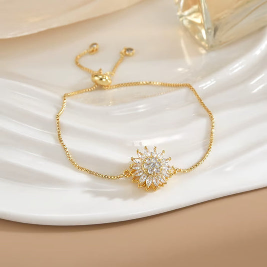 ✨ LAST DAY -BUY 1 GET 1 FREE ✨Delicate Fashion Sunflower Mood Bracelet