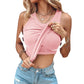 💜 LAST DAY PROMOTION - 50%OFF 💜 Ribbed Stretchy Tank Top with Shelf Bra