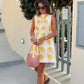 💜 LAST DAY PROMOTION - 50%OFF 💜Women's Casual Sleeveless Floral Print Dress