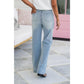 💜 LAST DAY PROMOTION - 50%OFF 💜High Rise Vintage Wash Tummy Control Top Straight Leg Jeans