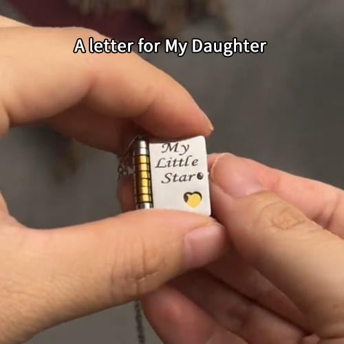 💜 LAST DAY PROMOTION 50%OFF 💜My Little Star Book Necklace for Daughter, Birthday Day Gift Graduation Jewelry of Love