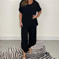 💜 LAST DAY PROMOTION - 50%OFF 💜 Floaty 2 Piece Sleeved Trouser Set