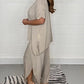💜 LAST DAY PROMOTION - 50%OFF 💜 Floaty 2 Piece Sleeved Trouser Set