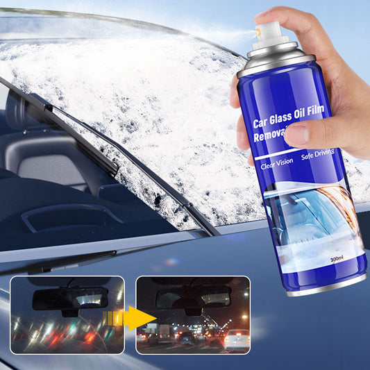 🔥 Limited time special! After spraying the oil film cleaner... The light transmittance of the glass is 99%, like removing the window film 💥