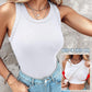 💜 LAST DAY PROMOTION - 50%OFF 💜 Ribbed Stretchy Tank Top with Shelf Bra