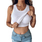 💜 LAST DAY PROMOTION - 50%OFF 💜 Ribbed Stretchy Tank Top with Shelf Bra