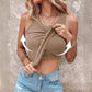 💜 LAST DAY PROMOTION - 50%OFF 💜 Ribbed Stretchy Tank Top with Shelf Bra