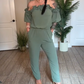 💜 LAST DAY PROMOTION - 50%OFF 💜 Off-The-Shoulder Ruffle Jumpsuit