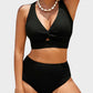 💃2025 New Type - 50% OFF 👙Textured Knot-Front High-Waisted Bikini Set