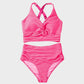 💃2025 New Type - 50% OFF 👙Textured Knot-Front High-Waisted Bikini Set