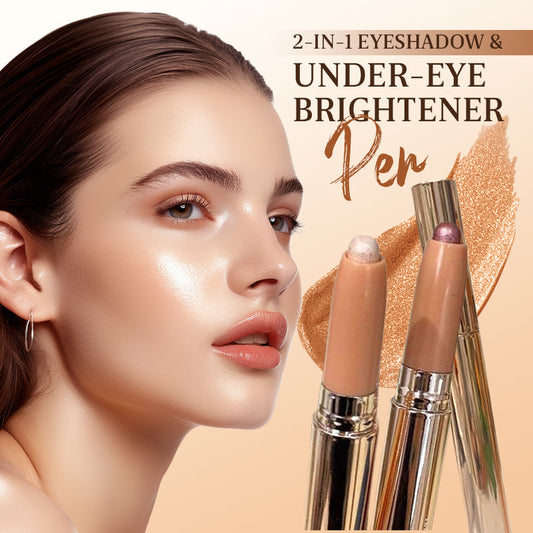 🔥2025 Hot Sale🔥2-in-1 Eyeshadow & Under-Eye Brightener Pen