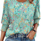 💜 LAST DAY PROMOTION - 50%OFF 💜Women Dressy Casual 3/4 Length Sleeve Blouses with Smocked Cuffs