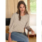💜 LAST DAY PROMOTION - 50%OFF 💜Women Dressy Casual 3/4 Length Sleeve Blouses with Smocked Cuffs