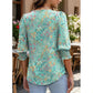 💜 LAST DAY PROMOTION - 50%OFF 💜Women Dressy Casual 3/4 Length Sleeve Blouses with Smocked Cuffs