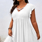 💜 LAST DAY PROMOTION - 50%OFF 💜Women's V-Neck Ruffle Trim Dress