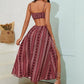 💜 LAST DAY PROMOTION - 50%OFF 💜 Women’s Trendy Print Spaghetti Strap Maxi Dress with Side Slit