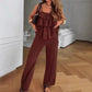 💜 LAST DAY PROMOTION - 50%OFF 💜 Sleeveless Layered Ruffle Detail Jumpsuit