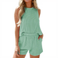💜 LAST DAY PROMOTION - 50%OFF 💜 Striped Sleeveless Vest & Shorts Two-Piece Set