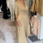 💜 LAST DAY PROMOTION - 50%OFF 💜 Women's Deep V-Neck Wrap Maxi Dress