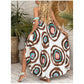 💜 LAST DAY PROMOTION - 50%OFF 💜 Boho Print Loose Fit Spaghetti Straps Dress
