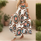 💜 LAST DAY PROMOTION - 50%OFF 💜 Boho Print Loose Fit Spaghetti Straps Dress