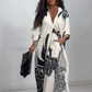 💜 LAST DAY PROMOTION - 50%OFF 💜 Women's Elegant Printed Top and Wide-Leg Pants Set