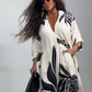 💜 LAST DAY PROMOTION - 50%OFF 💜 Women's Elegant Printed Top and Wide-Leg Pants Set