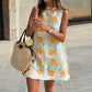 💜 LAST DAY PROMOTION - 50%OFF 💜Women's Casual Sleeveless Floral Print Dress