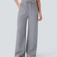 💜 LAST DAY PROMOTION - 50%OFF 💜 Lightweight Linen Pants Solid Color Drawstring Casual Pants - Breathable & Skin-Friendly