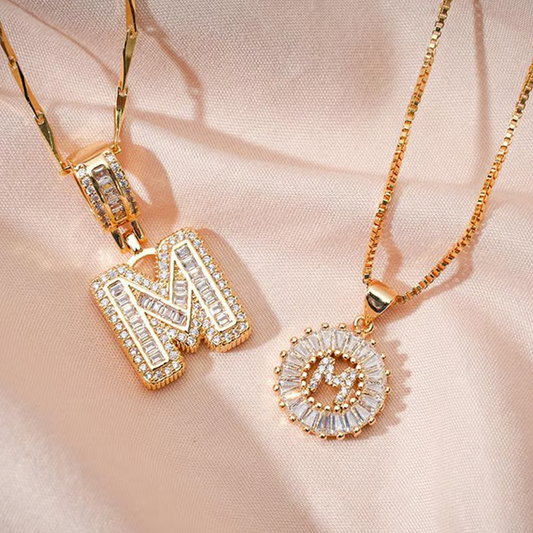 💍Last Day Only ￡9.99 & 2 Pack✨ Initial Letter Pendant Necklaces-Best Gift for your friends💝