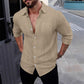 💜 LAST DAY PROMOTION - 50%OFF 💜Men's Button Down Long Sleeve Linen Shirts