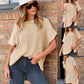 💜 LAST DAY PROMOTION - 50%OFF 💜 Women’s Loose Short Sleeve Knit Top – Soft, Breathable & Versatile for Daily Casual