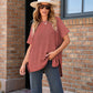 💜 LAST DAY PROMOTION - 50%OFF 💜 Women’s Loose Short Sleeve Knit Top – Soft, Breathable & Versatile for Daily Casual