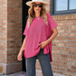💜 LAST DAY PROMOTION - 50%OFF 💜 Women’s Loose Short Sleeve Knit Top – Soft, Breathable & Versatile for Daily Casual