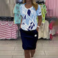 💜 LAST DAY PROMOTION - 50%OFF 💜 Women’s Print Top & Stylish Skirt 2-Piece Set