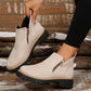💜 LAST DAY PROMOTION - 50%OFF 💜 Women's Round-Toe Ankle Boots with Side Zipper