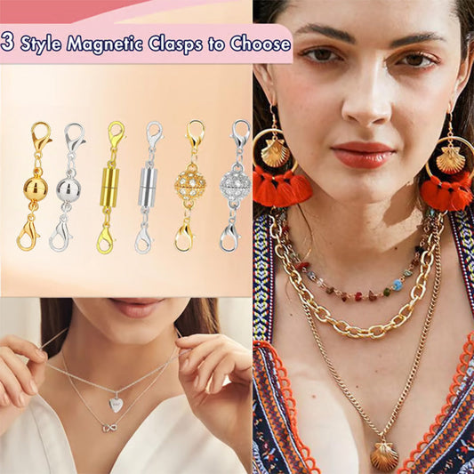 💜 LAST DAY PROMOTION - 50%OFF 💜12PCS Magnetic Clasp Set for Necklace