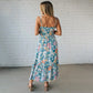 💜 LAST DAY PROMOTION - 50%OFF 💜Women's Floral Print Strap Flowy Dress