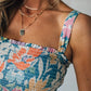 💜 LAST DAY PROMOTION - 50%OFF 💜Women's Floral Print Strap Flowy Dress