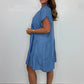 💜 LAST DAY PROMOTION - 50%OFF 💜 Women's Casual Solid Button-Down Short Dress