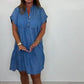 💜 LAST DAY PROMOTION - 50%OFF 💜 Women's Casual Solid Button-Down Short Dress