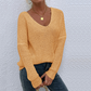 💜 LAST DAY PROMOTION - 50%OFF 💜 Graceful Loose V-Neck Pullover Knit Top