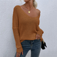 💜 LAST DAY PROMOTION - 50%OFF 💜 Graceful Loose V-Neck Pullover Knit Top