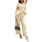 💜 LAST DAY PROMOTION - 50%OFF 💜 Women’s Cap-Sleeve Top & Wide-Leg Pants Set
